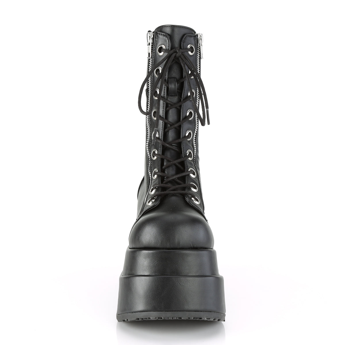 DemoniaCult Womens Boots BEAR-265 Blk Vegan Leather