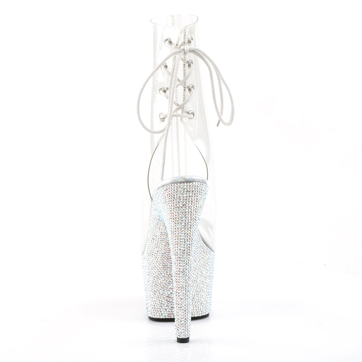 Pleaser Stivaletti da donna BEJEWELED-1018DM-7 CLR / SLV MULTI RS