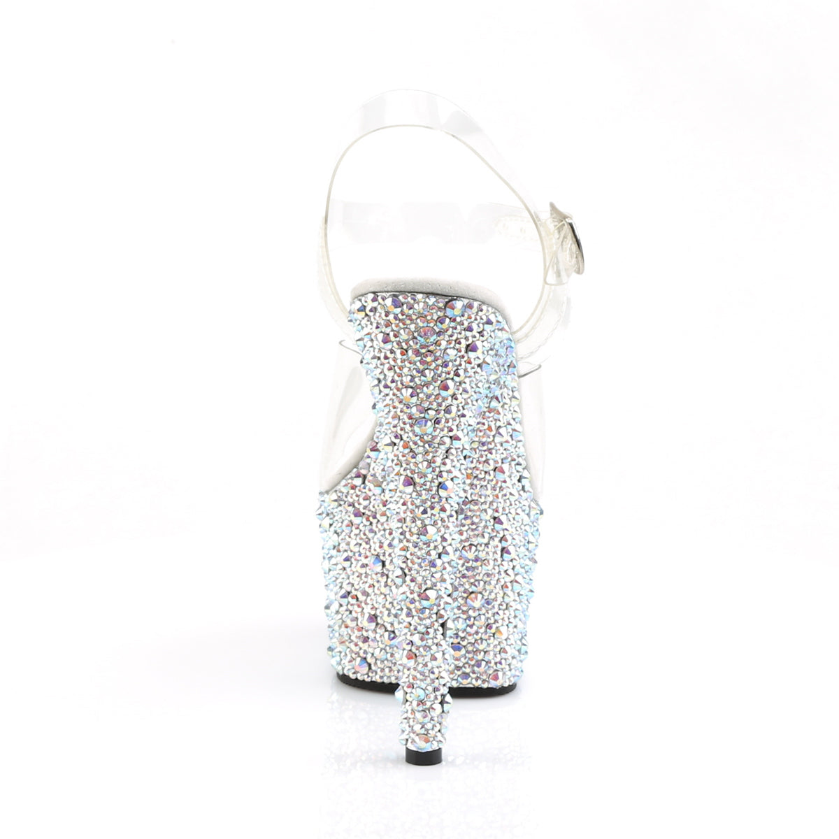 Pleaser Sandali da donna BEJEWELED-708ms CLR / SLV Multi Rs