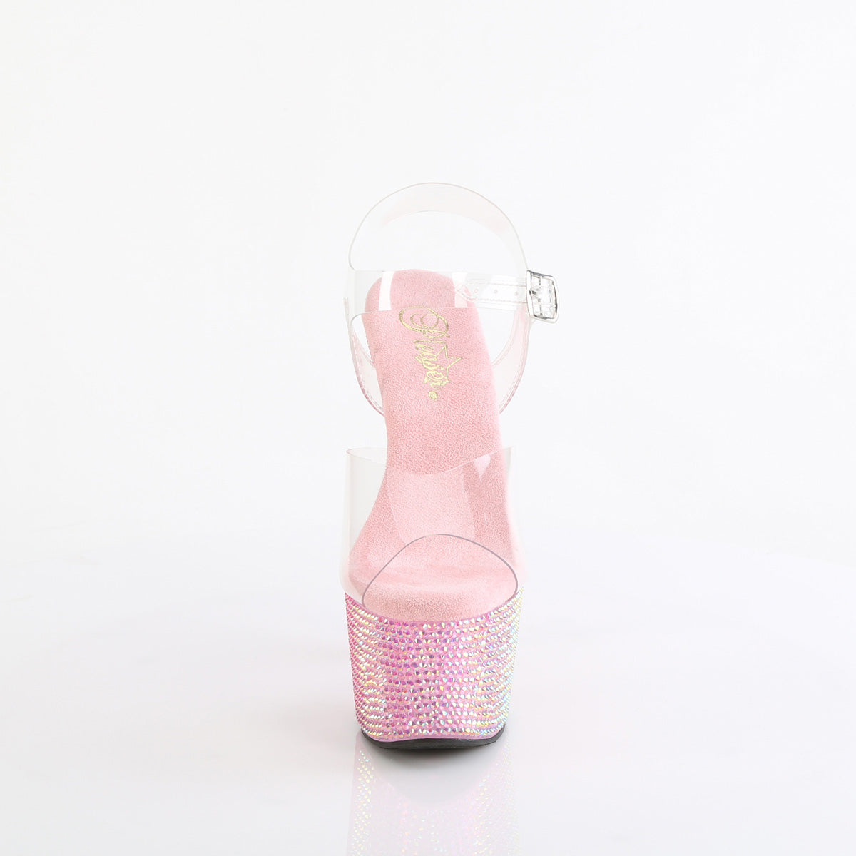 Pleaser   BEJEWELED-708RRS CLR/B. Rosa Rs