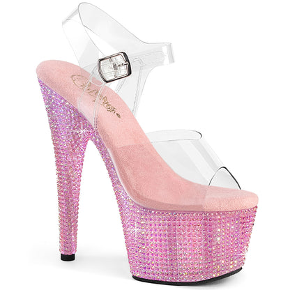 Pleaser   BEJEWELED-708RRS CLR/B. Rosa Rs