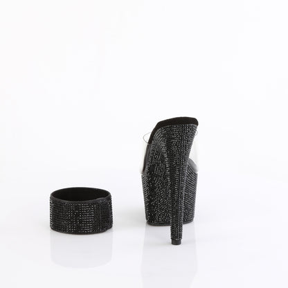 Pleaser   BEJEWELED-712RS Clr/Blk RS