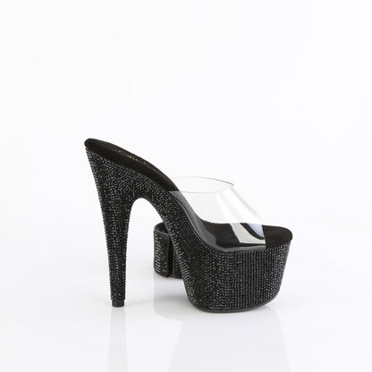 Pleaser   BEJEWELED-712RS Clr/Blk RS