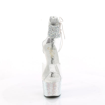 Pleaser  Sandali BEJEWELED-724rs-02 CLR-SLV Multi RS/SLV AB RS
