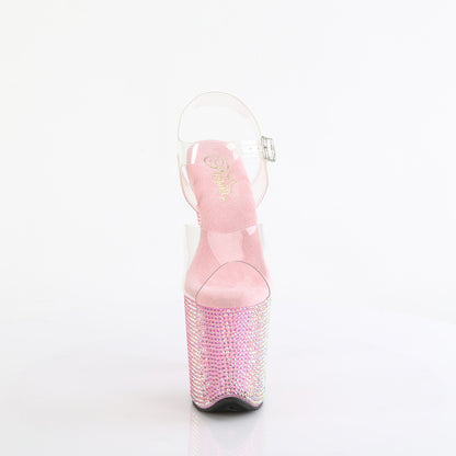 Pleaser   BEJEWELED-808rrs Clr/b. Rosa Rs