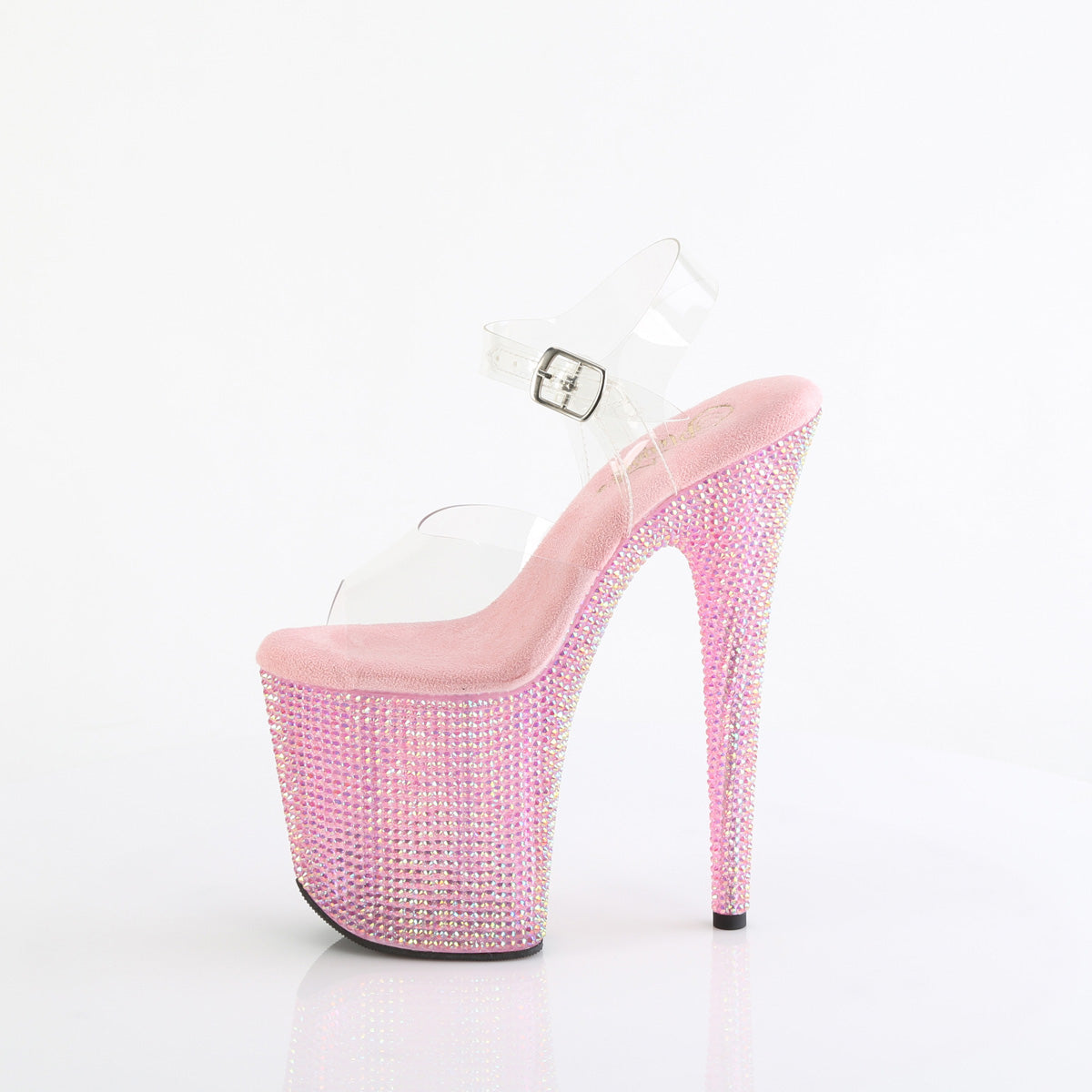 Pleaser   BEJEWELED-808rrs Clr/b. Rosa Rs