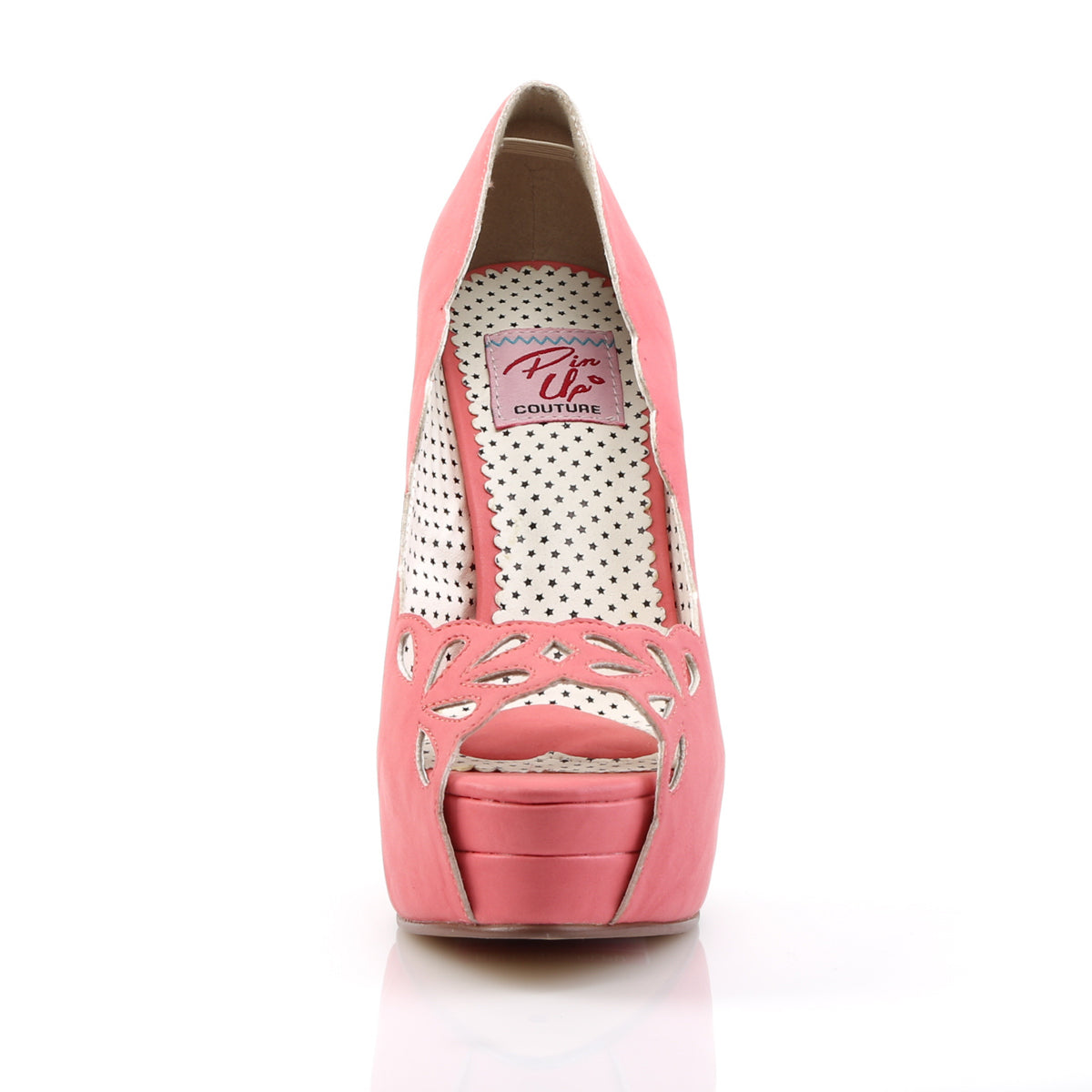 Pin Up Couture Pompe da donna BELLA-30 cuoio ecopelle corallo
