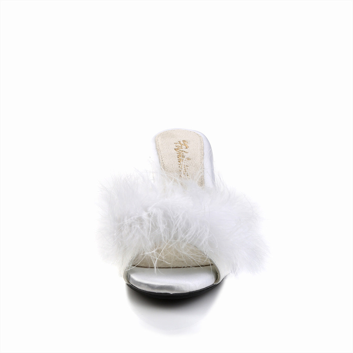 Fabulicious Womens Sandals BELLE-301F Wht Pu-Fur/Clr