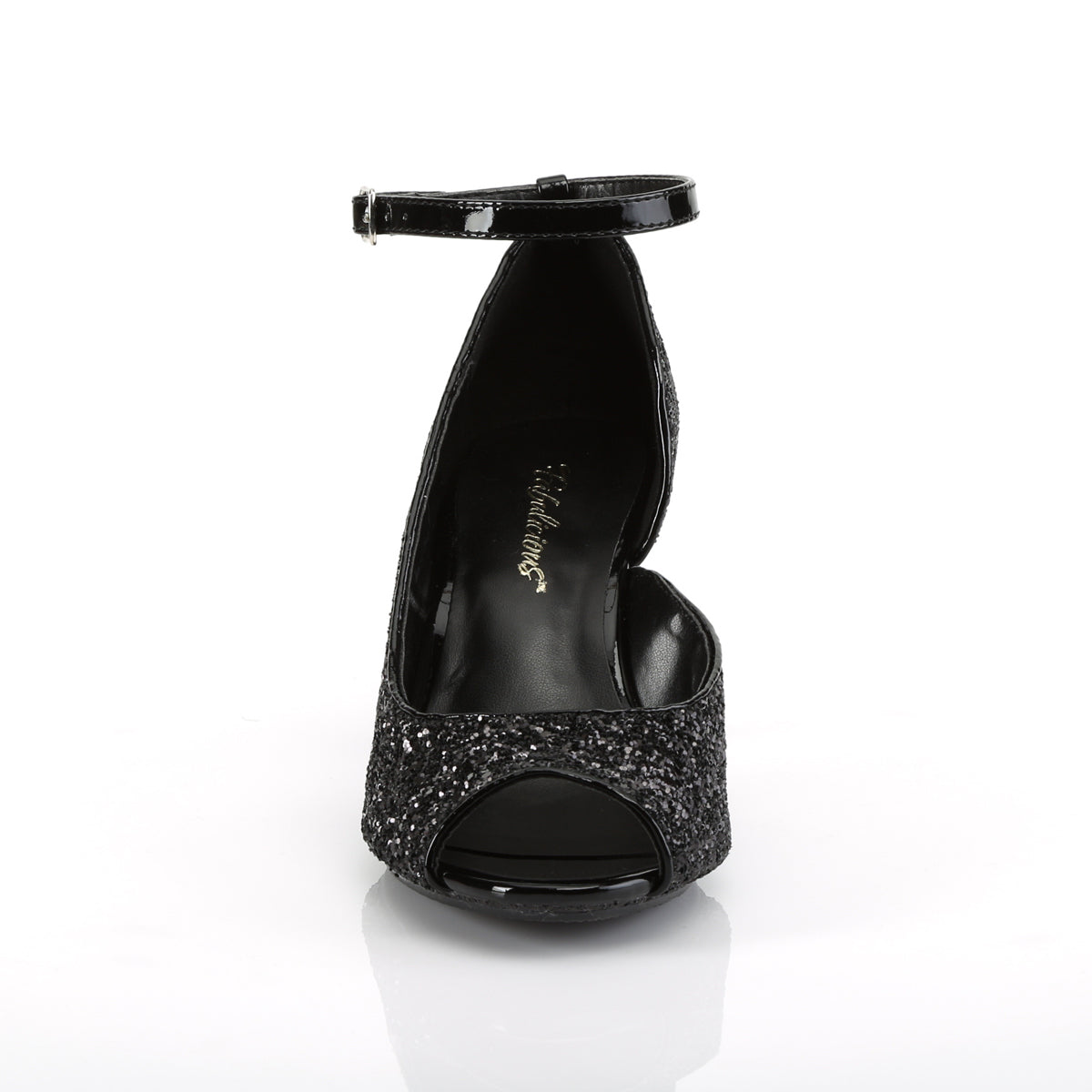 Fabulicious Sandali da donna BELLE-381G BLK Glitter / Blk glitter