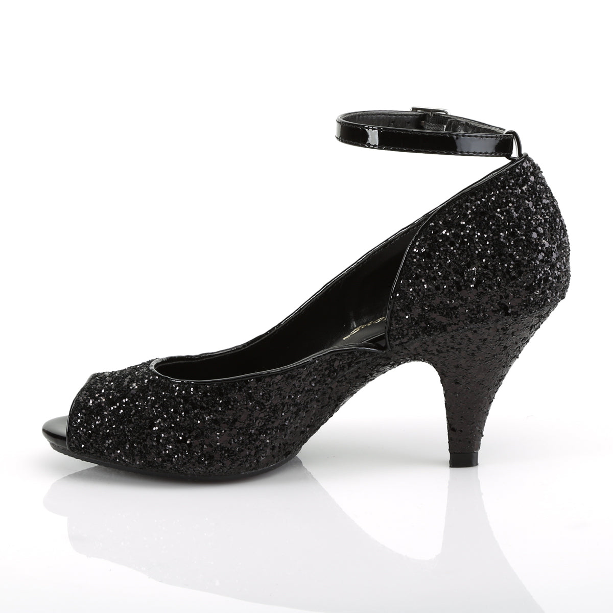 Fabulicious Sandali da donna BELLE-381G BLK Glitter / Blk glitter