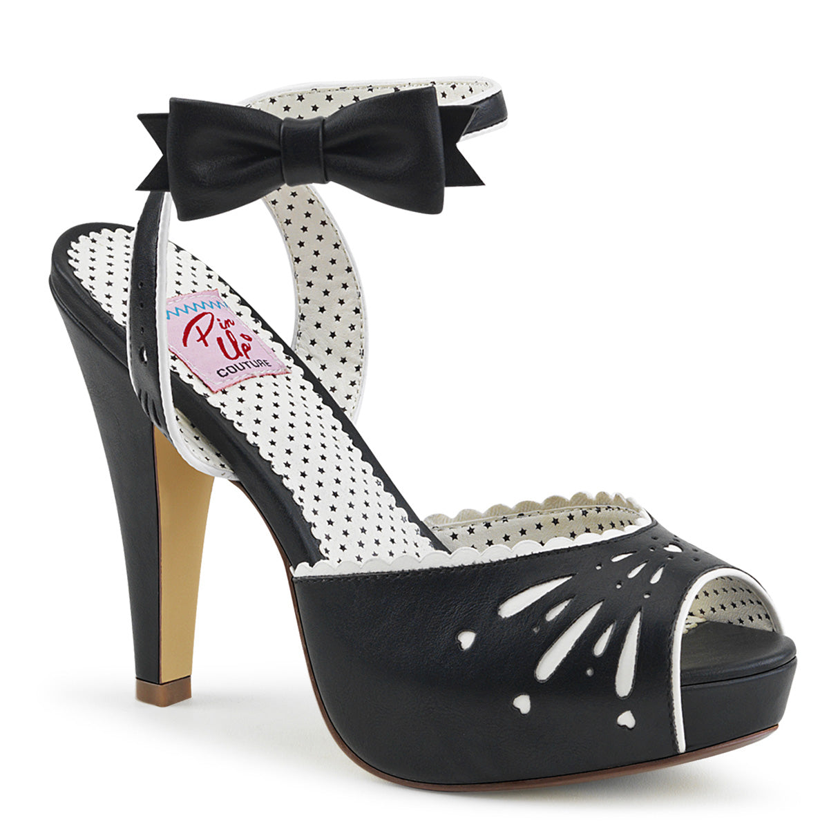 Pin Up Couture Pompe da donna BETTIE-01 Blk in ecopelle