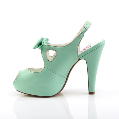 Pin Up Couture Womens Pumps BETTIE-03 Mint Faux Leather