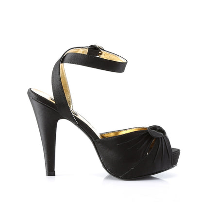Pin Up Couture Pompe da donna BETTIE-04 Blk Satin.