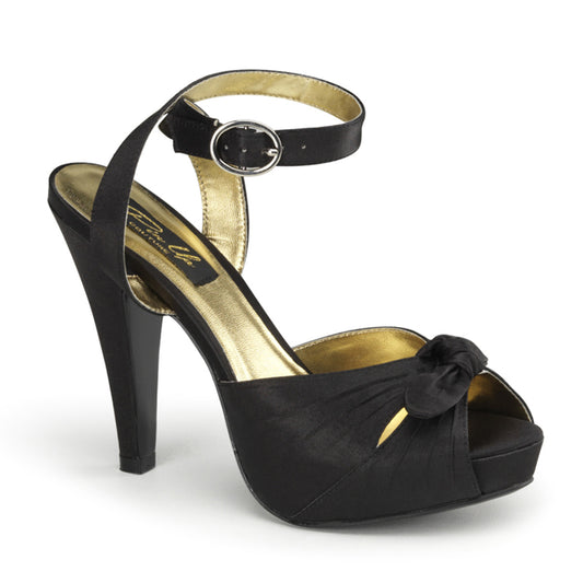 Pin Up Couture Womens Pumps BETTIE-04 Blk Satin