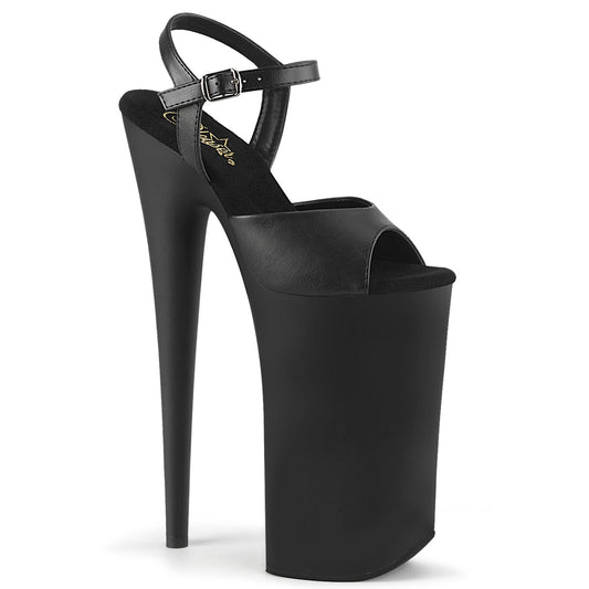 Pleaser Sandali da donna BEYOND-009 BLK in ecopelle / Blk Matte