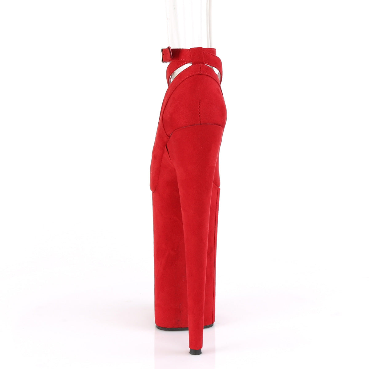 Pleaser Sandali da donna BEYOND-087FS RED FAUX Suede / Red Faux Suede