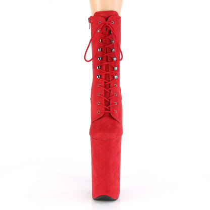 Pleaser Stivaletti da donna BEYOND-1020FS RED FAUX SOMEDE / ROSSO FAUX SOMEDE