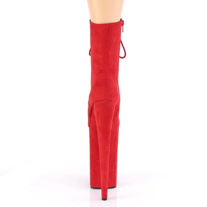 Pleaser Stivaletti da donna BEYOND-1020FS RED FAUX SOMEDE / ROSSO FAUX SOMEDE