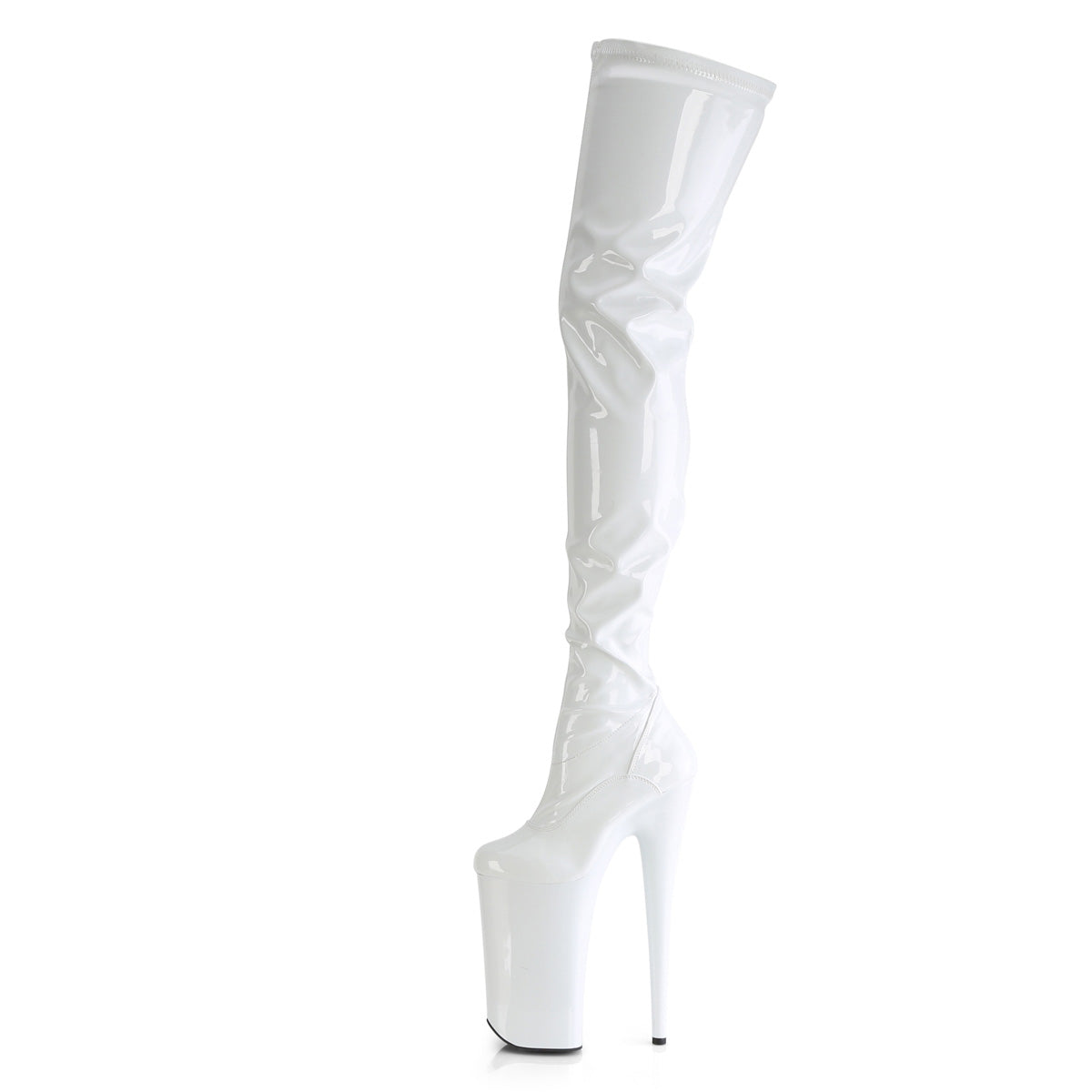 Pleaser   BEYOND-4000 Wht Str Pat/Wht