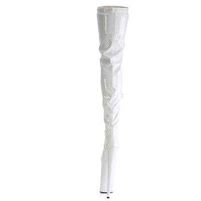 Pleaser   BEYOND-4000 Wht Str Pat/Wht