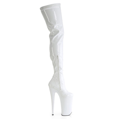 Pleaser   BEYOND-4000 Wht Str Pat/Wht