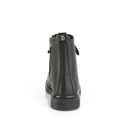 DemoniaCult Stivali da uomo BOLT-100 pelle vegana BLK