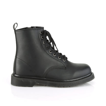 DemoniaCult Stivali da uomo BOLT-100 pelle vegana BLK