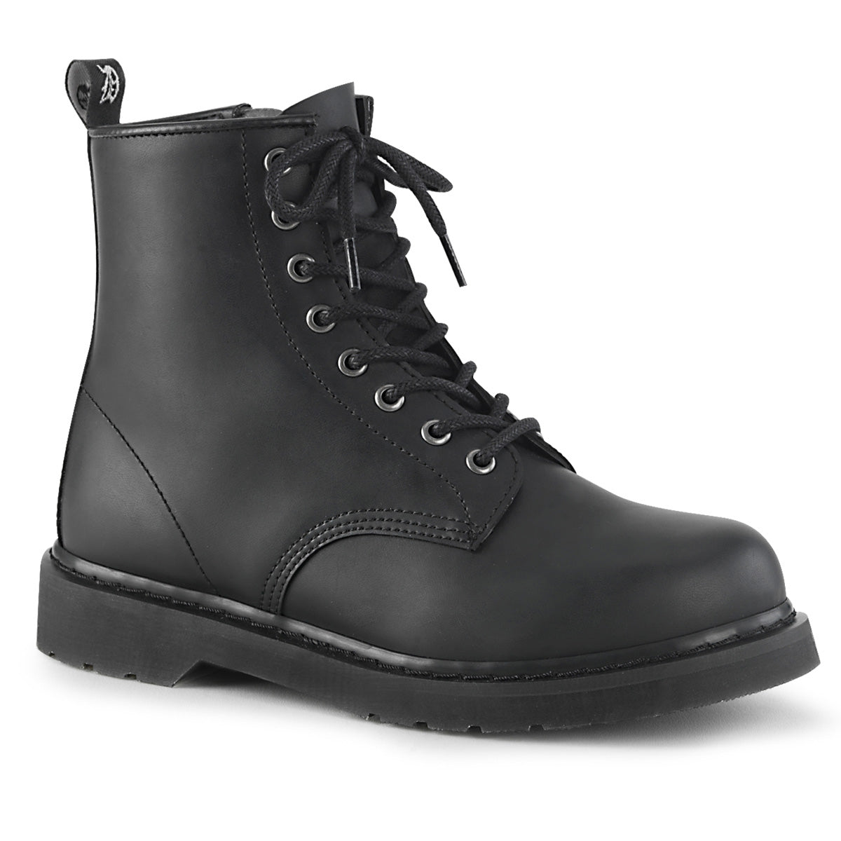 DemoniaCult Stivali da uomo BOLT-100 pelle vegana BLK