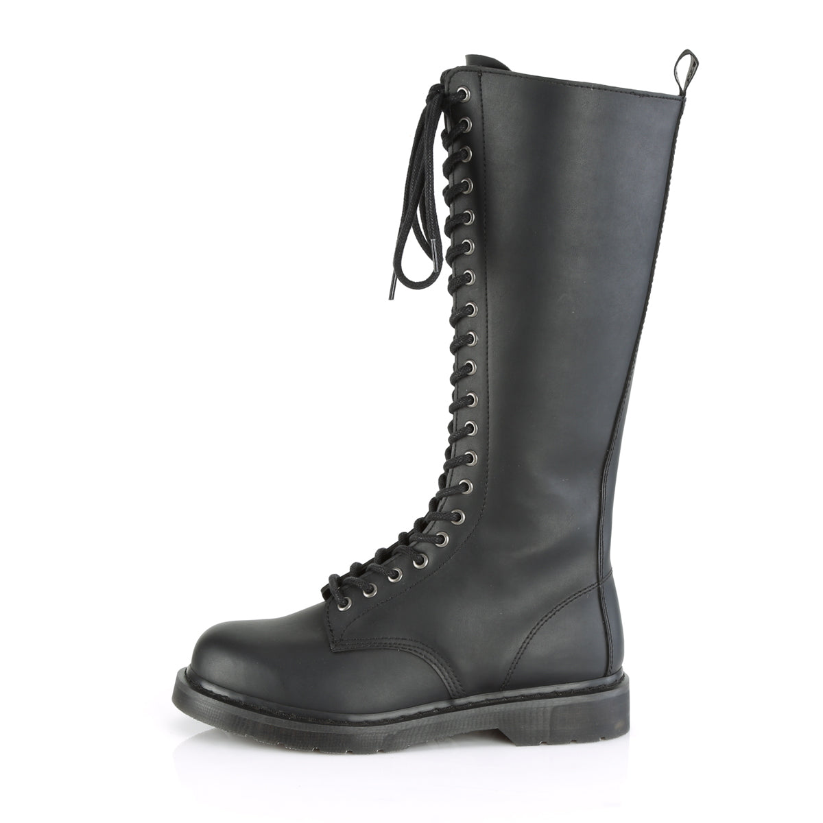 DemoniaCult Stivali da uomo BOLT-400 pelle vegana BLK