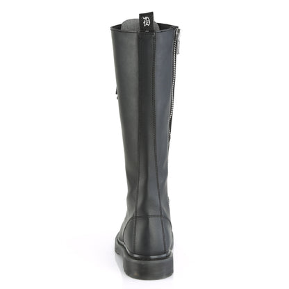 DemoniaCult Mens Boots BOLT-400 Blk Vegan Leather