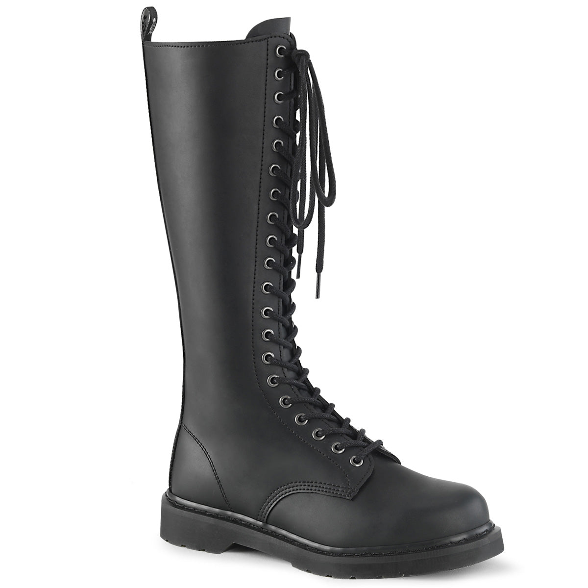 DemoniaCult Stivali da uomo BOLT-400 pelle vegana BLK