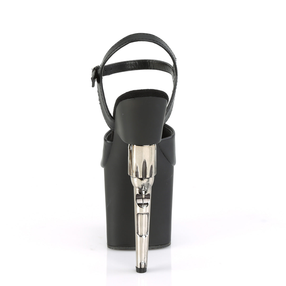 Pleaser Sandali da donna BONDGIRL-709 BLK FAUX PELLE / BLK MATTE