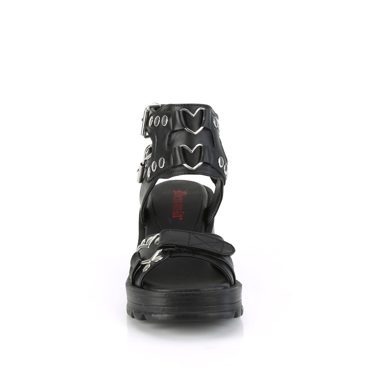 DemoniaCult  Pompe BRATTY-07 pelle vegana BLK
