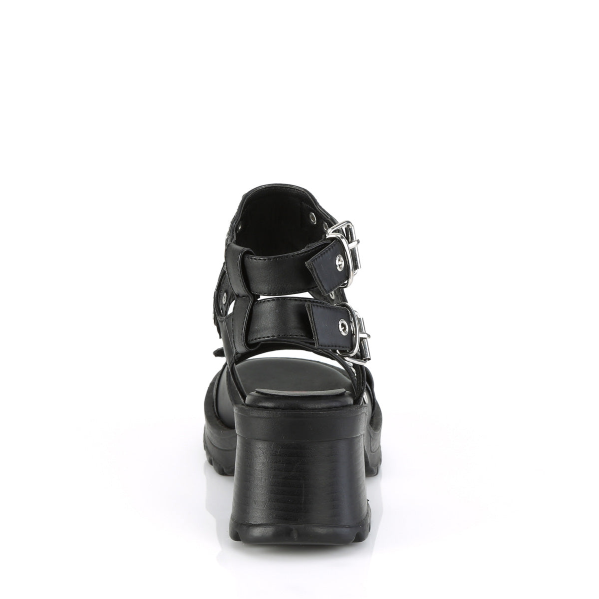 DemoniaCult  Pompe BRATTY-07 pelle vegana BLK