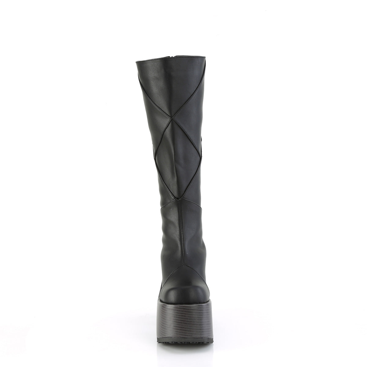DemoniaCult  Stivali CAMEL-280 pelle vegana BLK