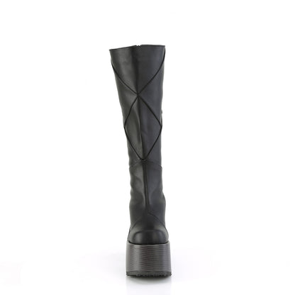 DemoniaCult  Stivali CAMEL-280 pelle vegana BLK