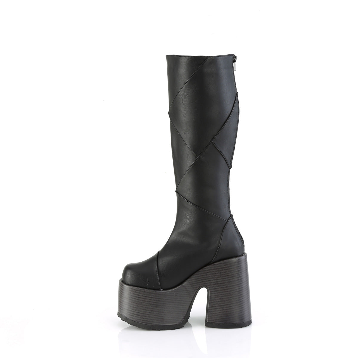 DemoniaCult  Stivali CAMEL-280 pelle vegana BLK
