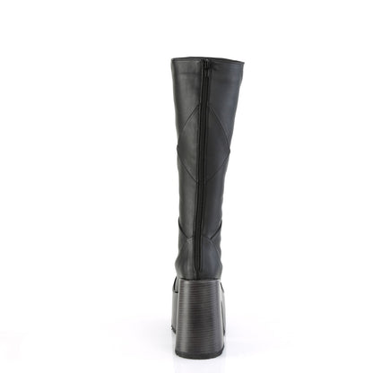 DemoniaCult  Stivali CAMEL-280 pelle vegana BLK