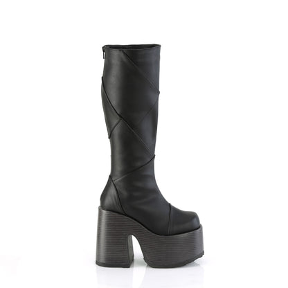 DemoniaCult  Stivali CAMEL-280 pelle vegana BLK