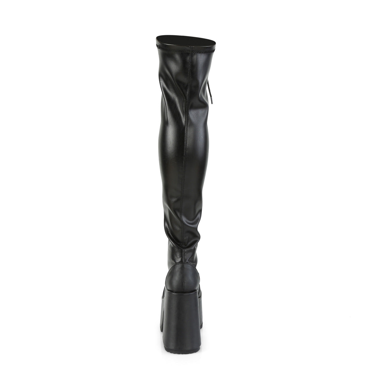 DemoniaCult Stivali da donna CAMEL-300 BLK STR VEGAN PELLE