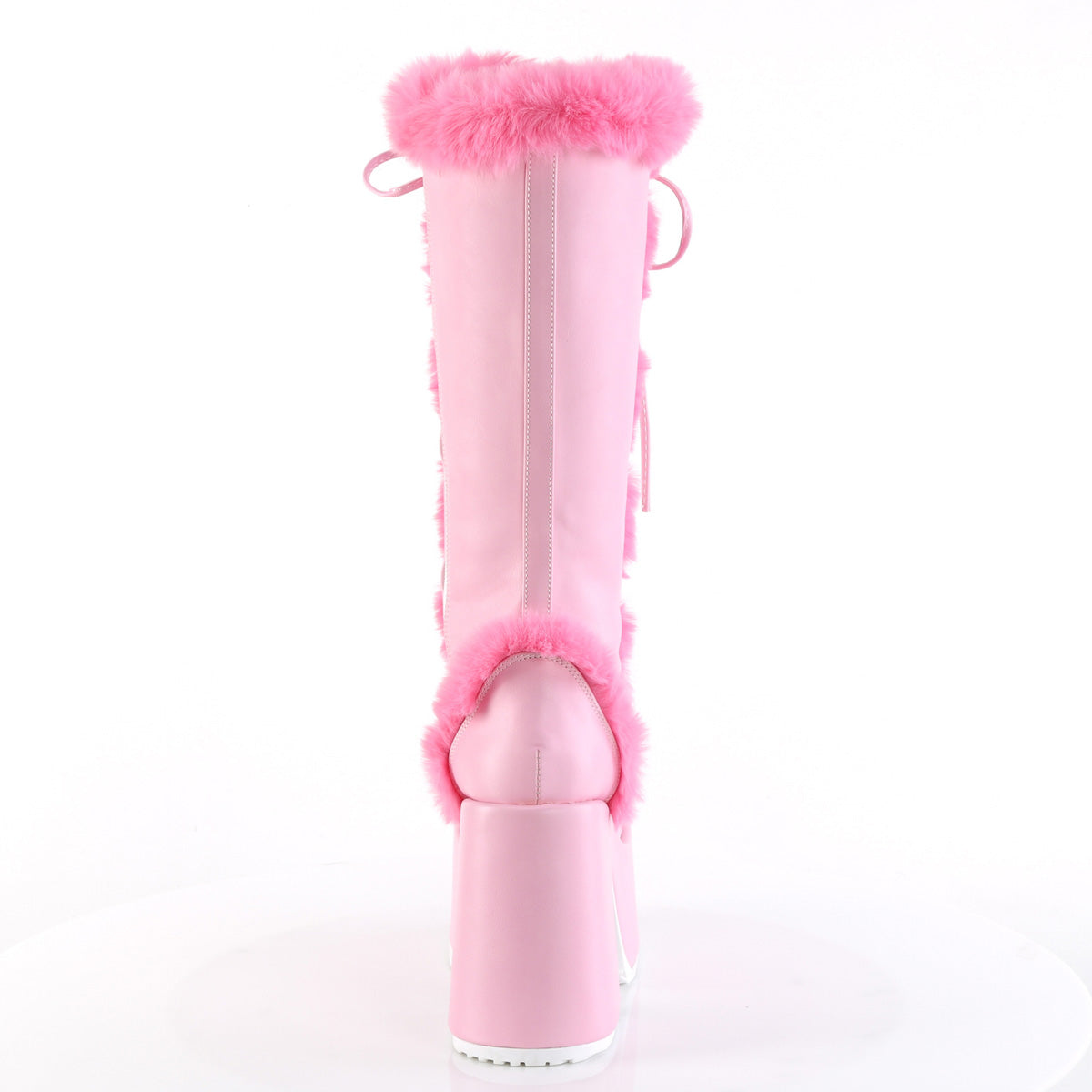 DemoniaCult  Stivali CAMEL-311 B. pelle vegana rosa