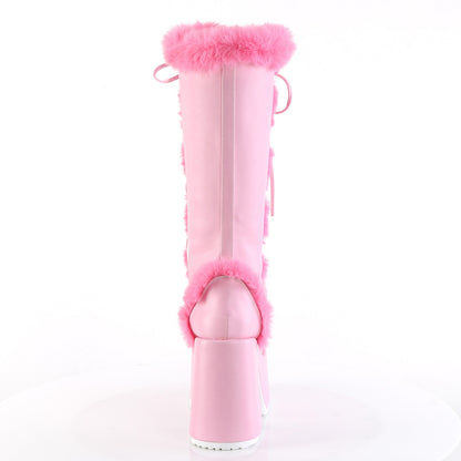 DemoniaCult  Stivali CAMEL-311 B. pelle vegana rosa