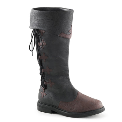 Funtasma Stivali da uomo CAPTAIN-110 BLK-Brown Distressed PU