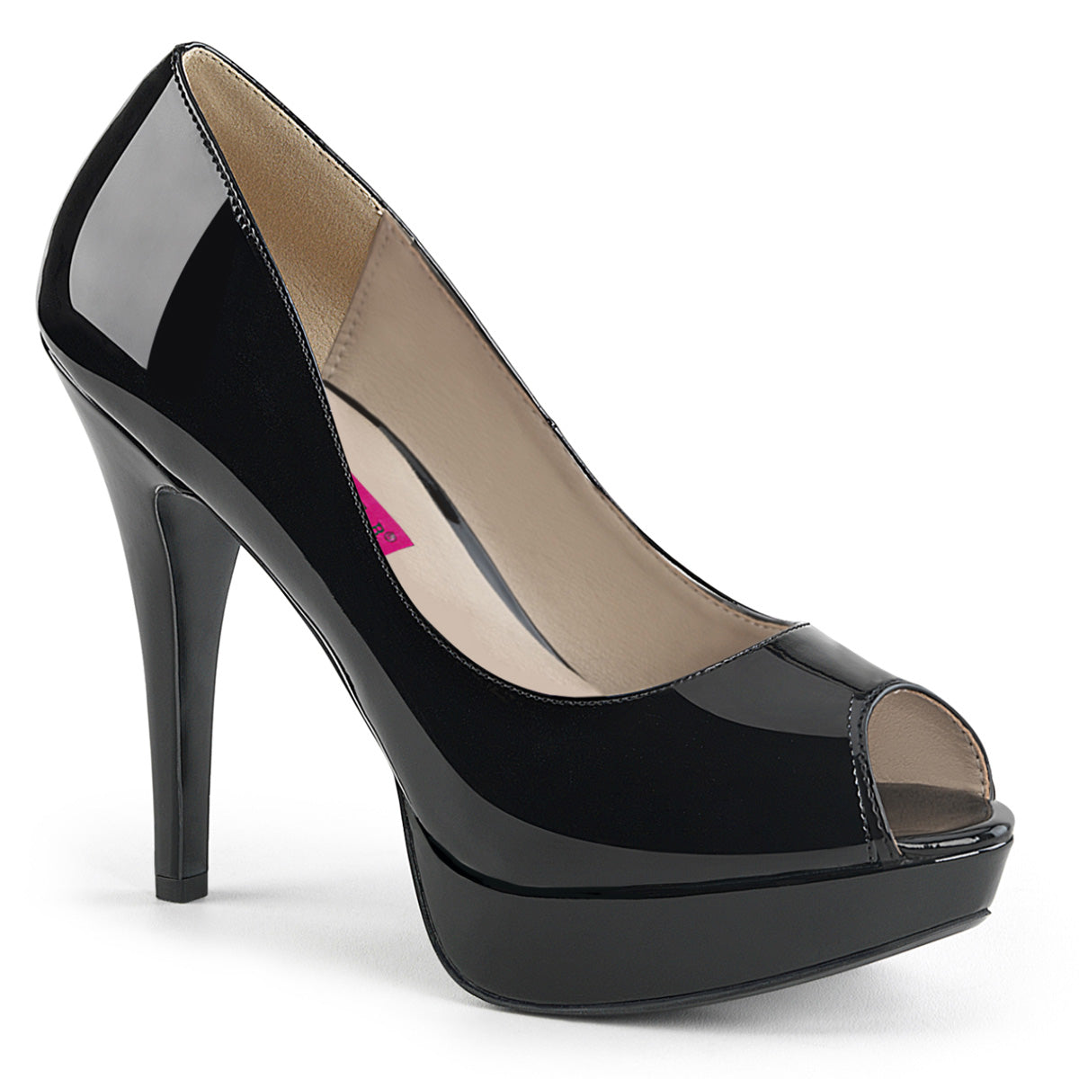 Pleaser Pink Label Pompe da donna CHLOE-01 BLK PAT