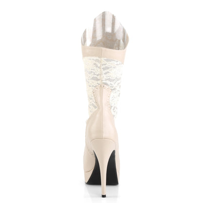 Pleaser Pink Label Pompe da donna CHLOE-115 Crema in ecopelle