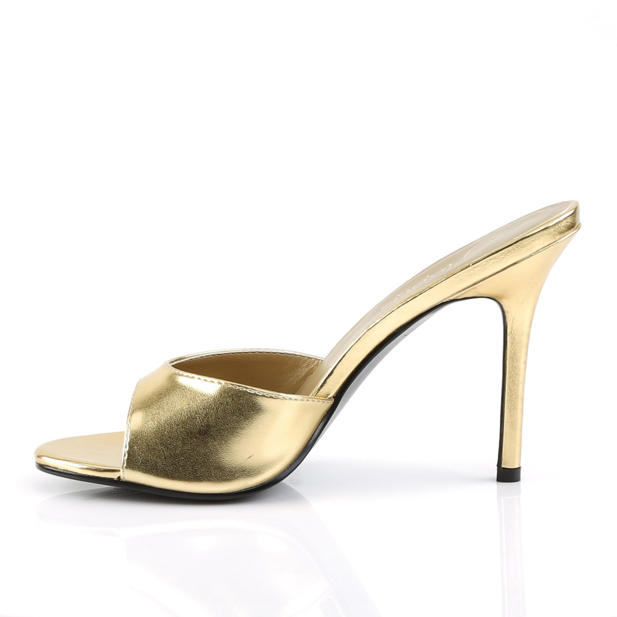 Pleaser Pompe da donna CLASSIQUE-01 PU metallizzato in oro