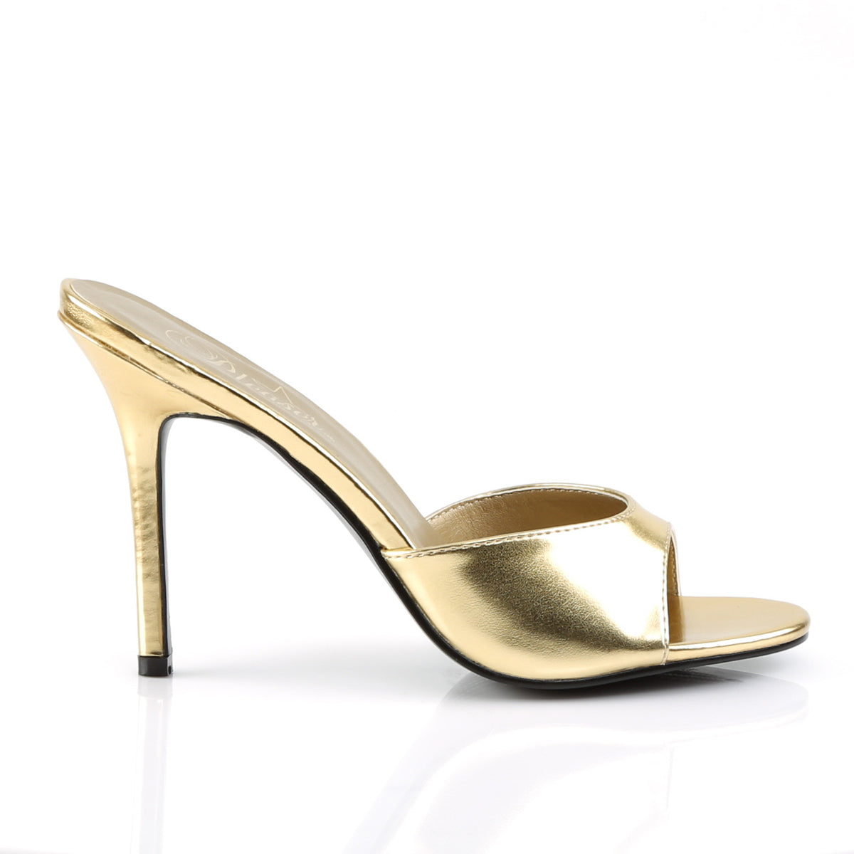 Pleaser Pompe da donna CLASSIQUE-01 PU metallizzato in oro
