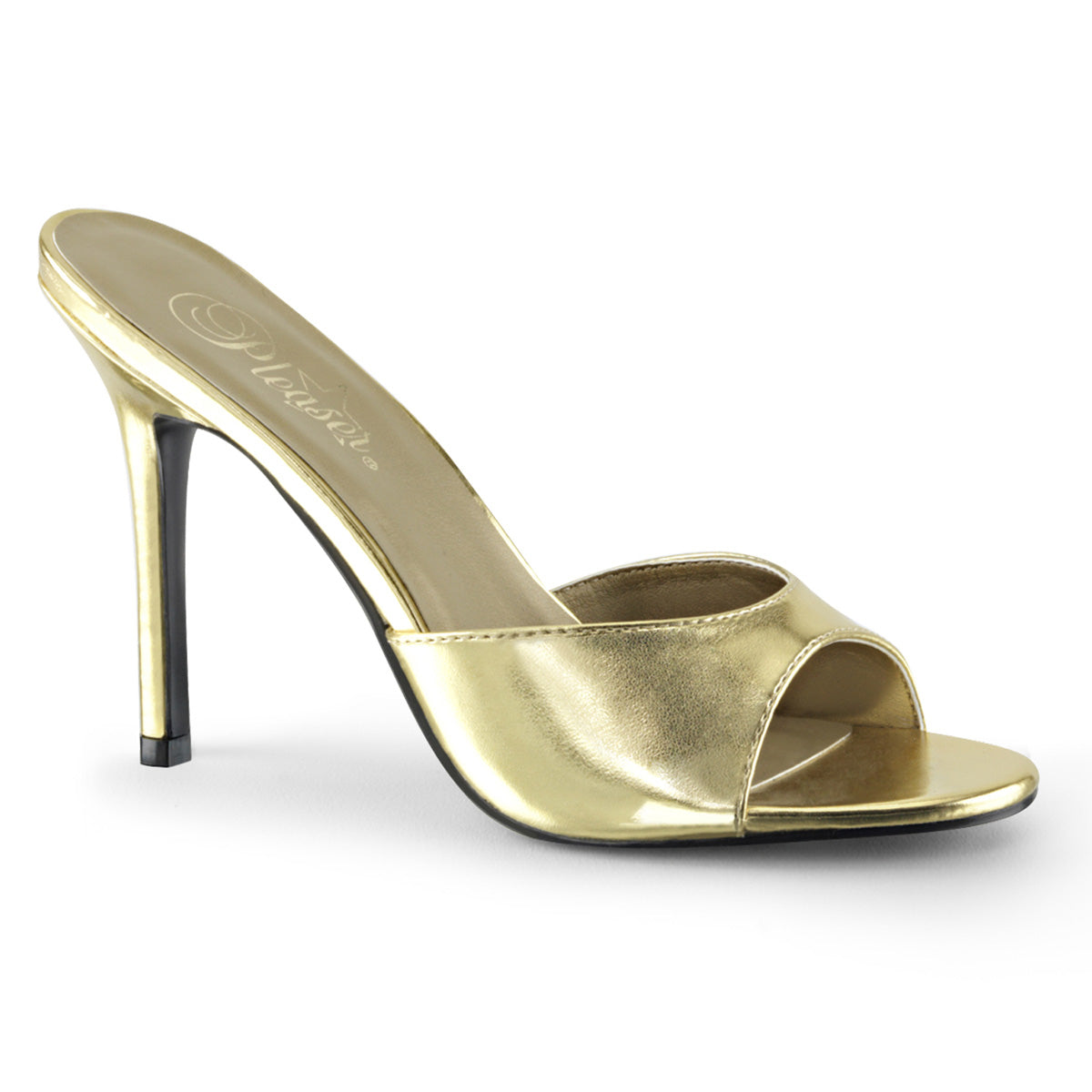 Pleaser Pompe da donna CLASSIQUE-01 PU metallizzato in oro