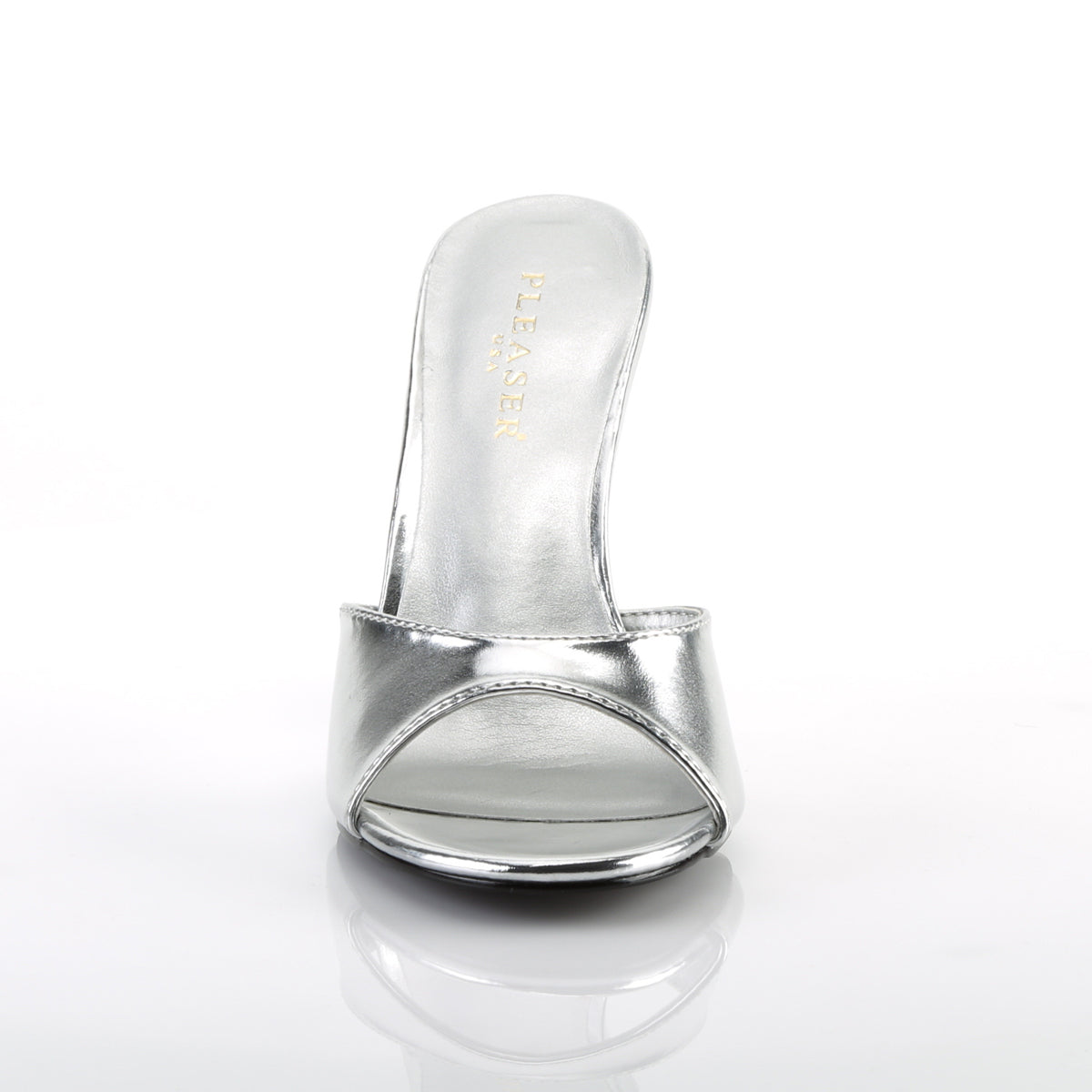 Pleaser Pompe da donna CLASSIQUE-01 slv metallico pu