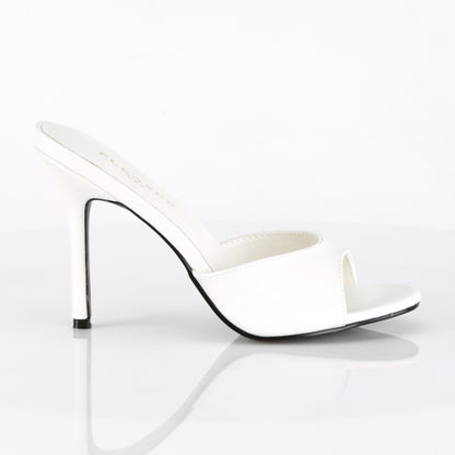 Pleaser Pompe da donna CLASSIQUE-01 Wht Kid PU